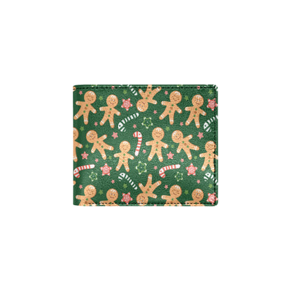 Gingerbread Pattern Print Design 04 Men's ID Card Wallet