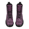 Zebra Pink Print Design LKS304 Women's Boots