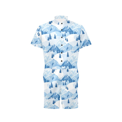 Mountain Pattern Print Design 03 Men's Romper