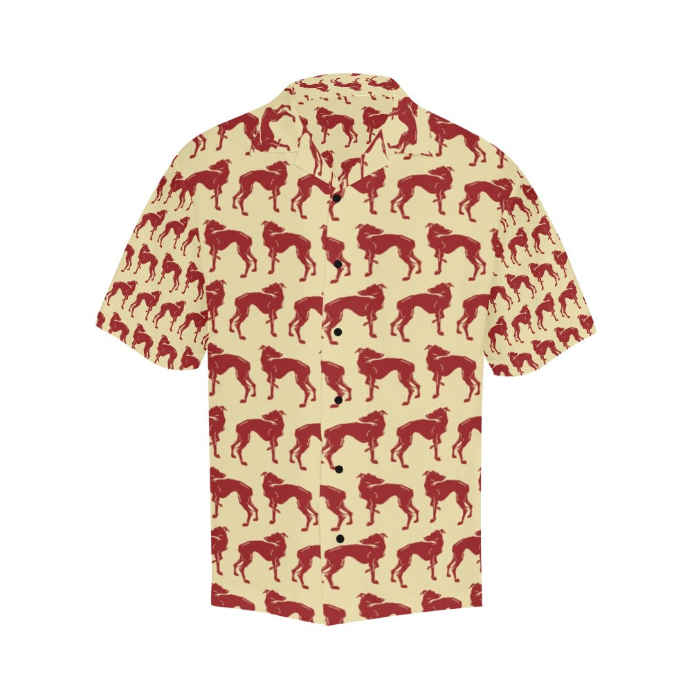 Whippets Print Design LKS301 Men's Hawaiian Shirt
