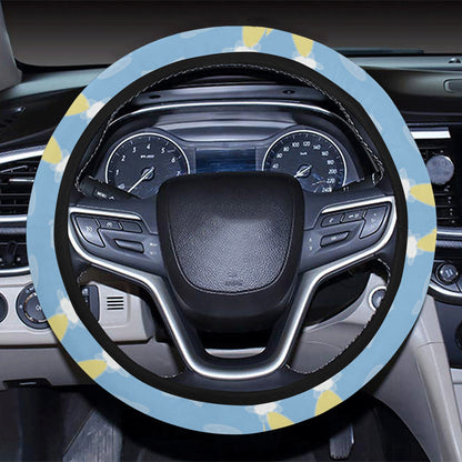 Champagne Pattern Print Design 06 Steering Wheel Cover with Elastic Edge