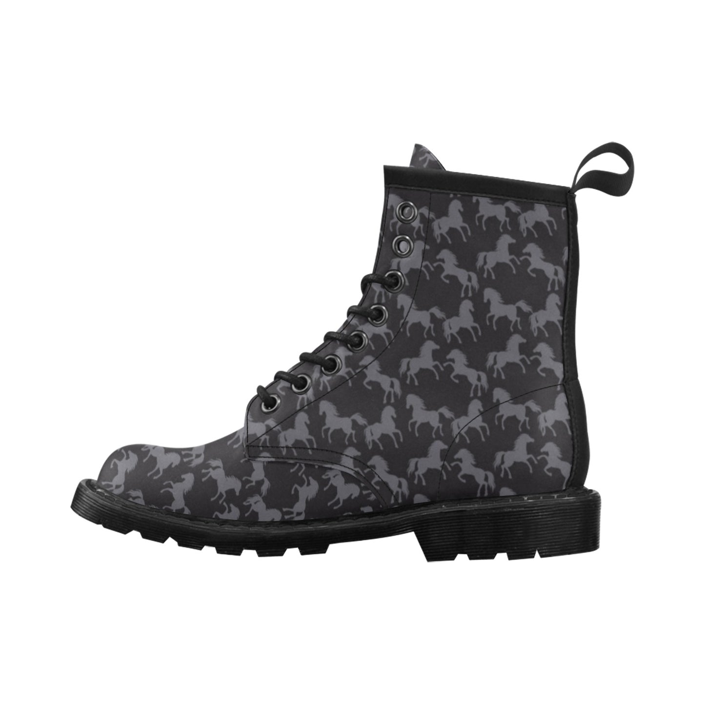 Horse Print Design LKS305 Women's Boots