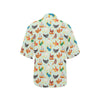 Chicken Pattern Print Design 07 Women's Hawaiian Shirt