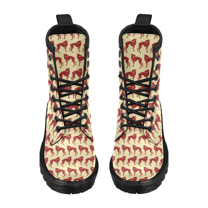 Whippets Print Design LKS301 Women's Boots