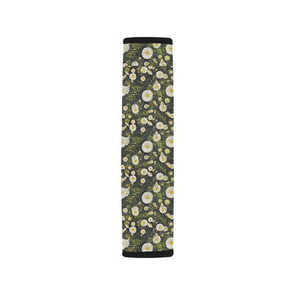 Daisy Pattern Print Design 03 Car Seat Belt Cover