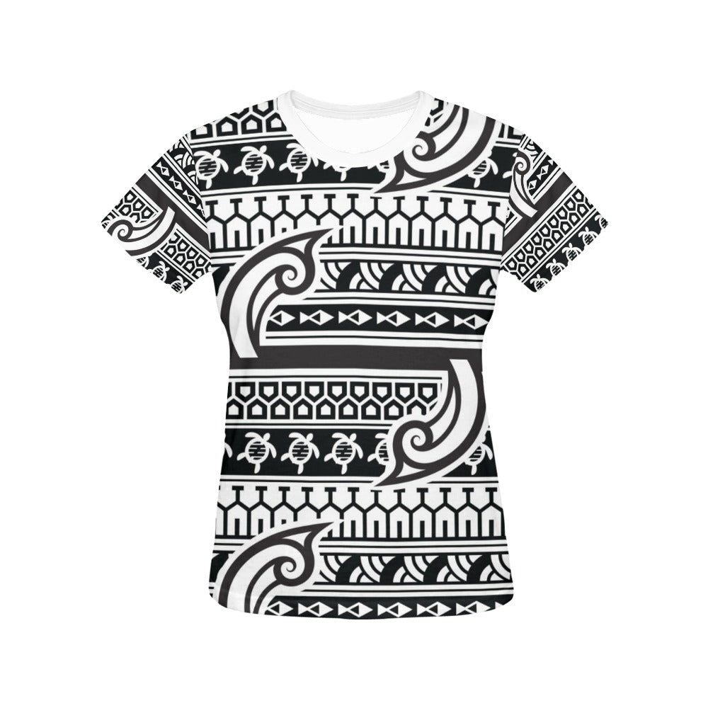 Samoan Style Print Design LKS305 Women's  T-shirt