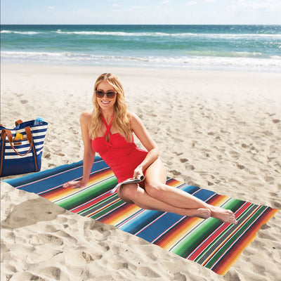 Serape Print Design LKS303 Beach Towel 32" x 71"