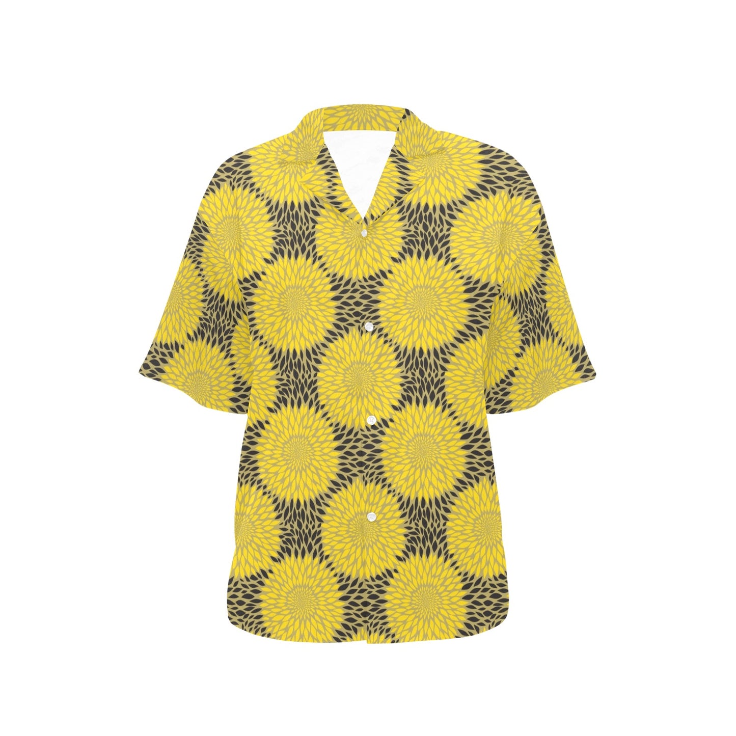 Sunflower Pattern Print Design SF06 Women's Hawaiian Shirt