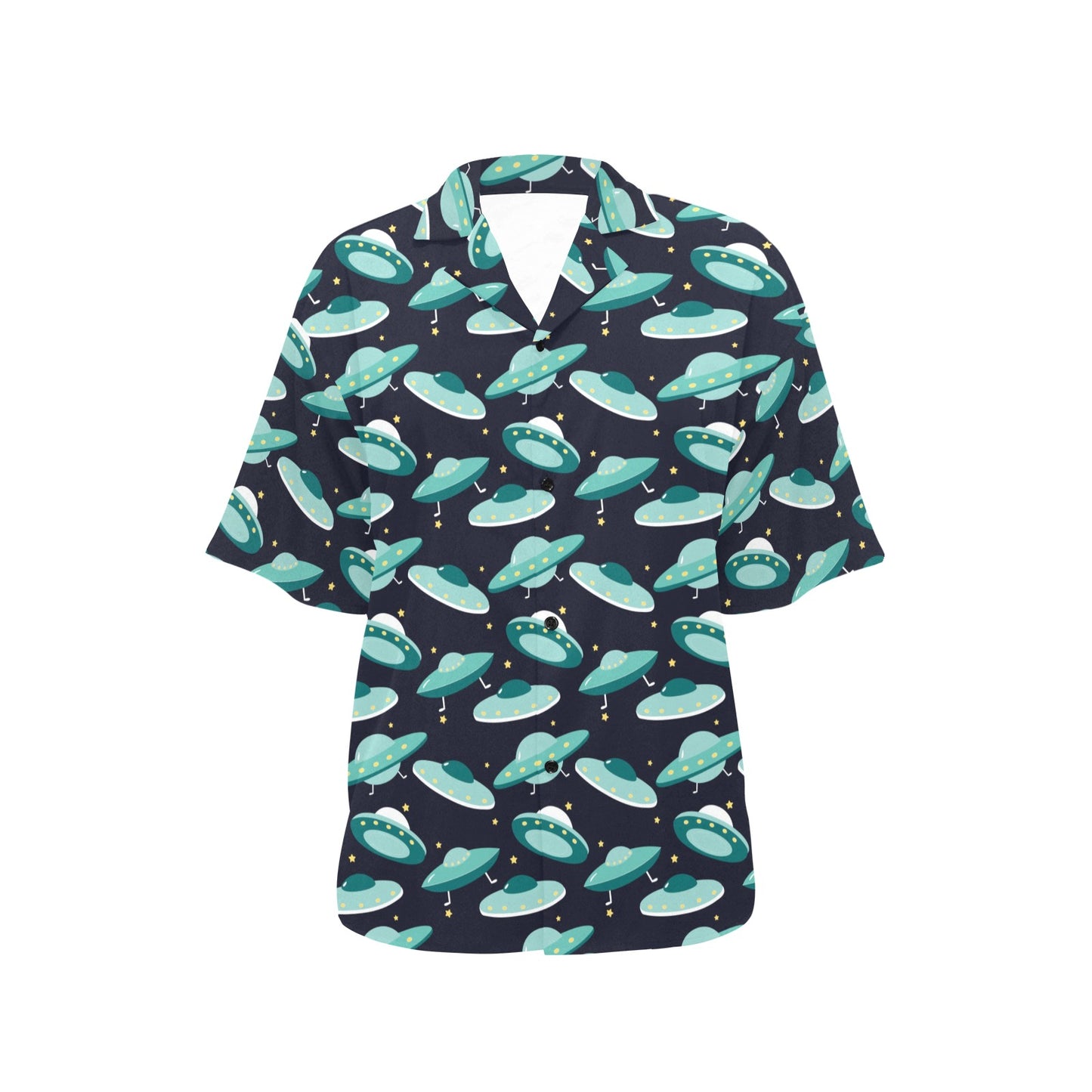 UFO Print Design LKS304 Women's Hawaiian Shirt