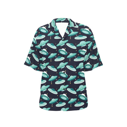 UFO Print Design LKS304 Women's Hawaiian Shirt