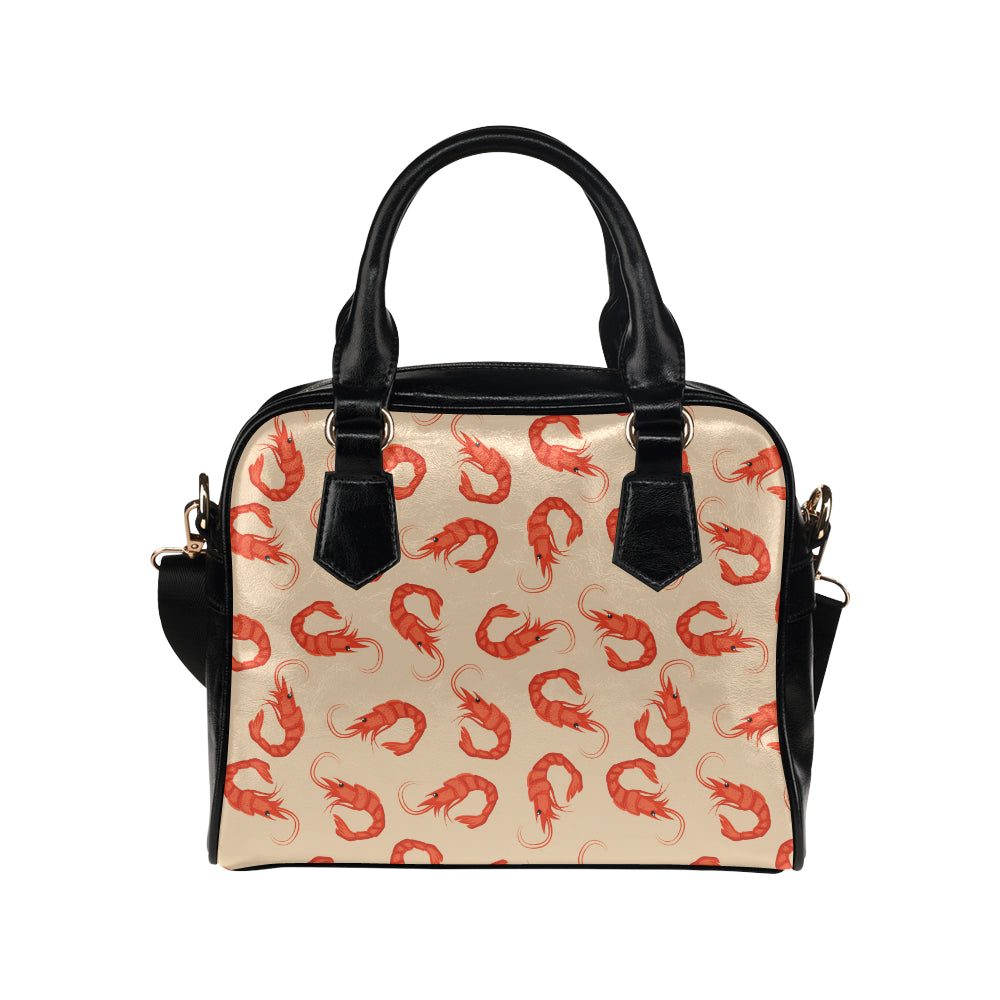 Prawn Pattern Print Design 02 Shoulder Handbag