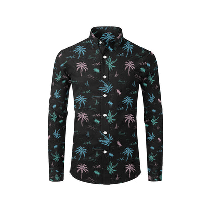 Aloha Hawaii Pattern Print Design 03 Men's Long Sleeve Shirt