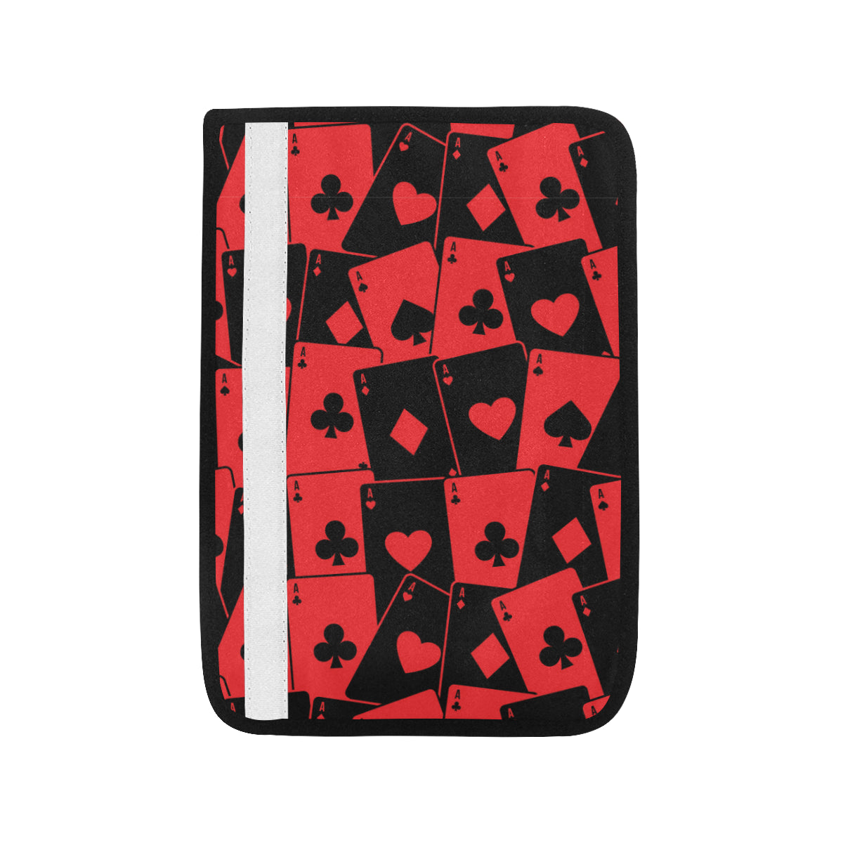 Poker Cards Pattern Print Design A01 Car Seat Belt Cover