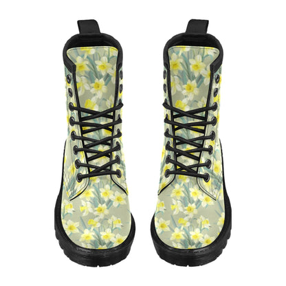 Daffodils Pattern Print Design DF01 Women's Boots
