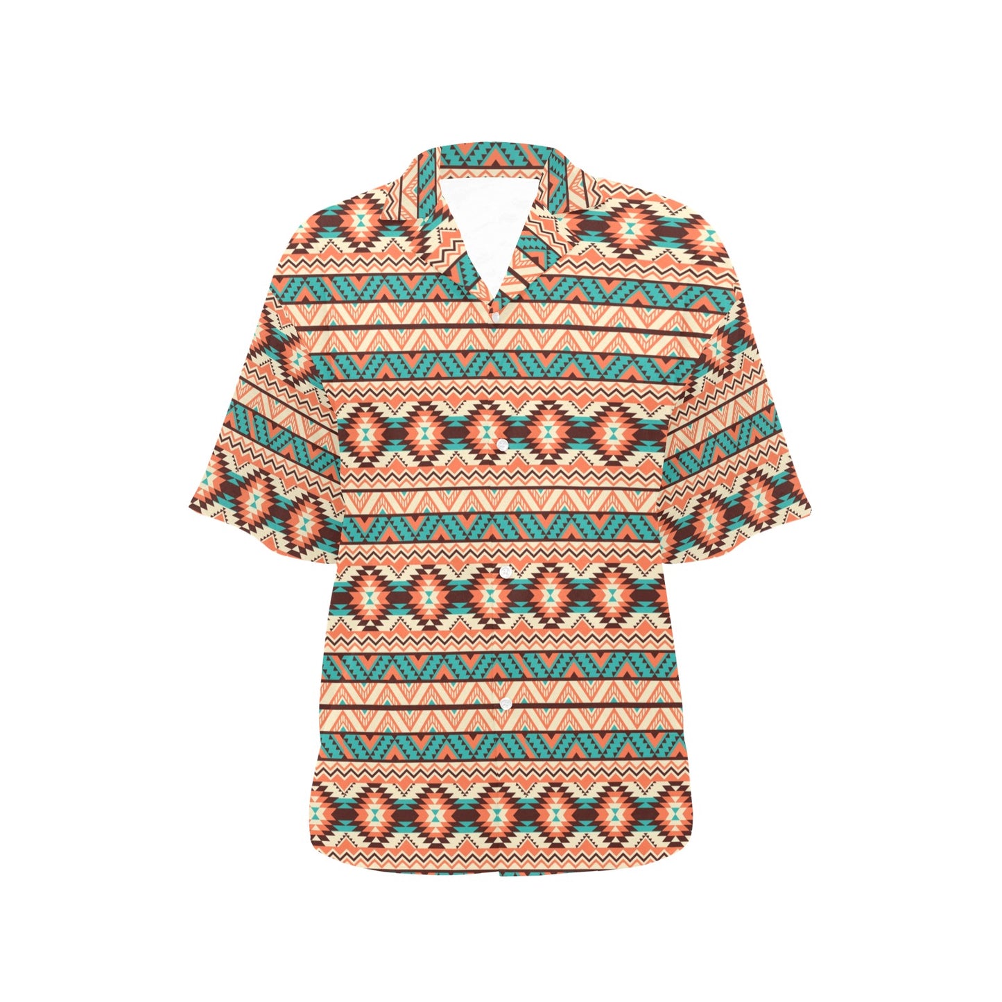 Navajo Western Style Print Pattern Women's Hawaiian Shirt