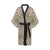 Nautical Pattern Print Design A02 Women's Short Kimono