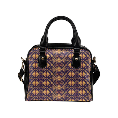 Aztec Pattern Print Design 09 Shoulder Handbag