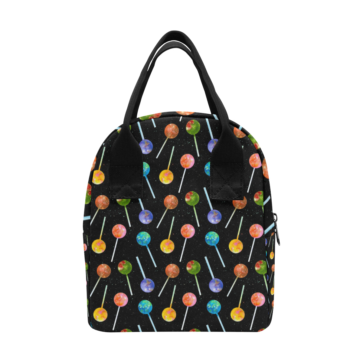 Lollipop Pattern Print Design LL04 Insulated Lunch Bag