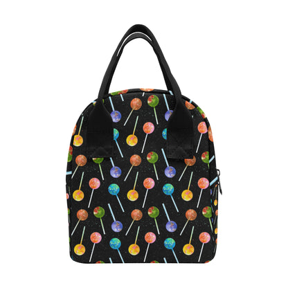 Lollipop Pattern Print Design LL04 Insulated Lunch Bag