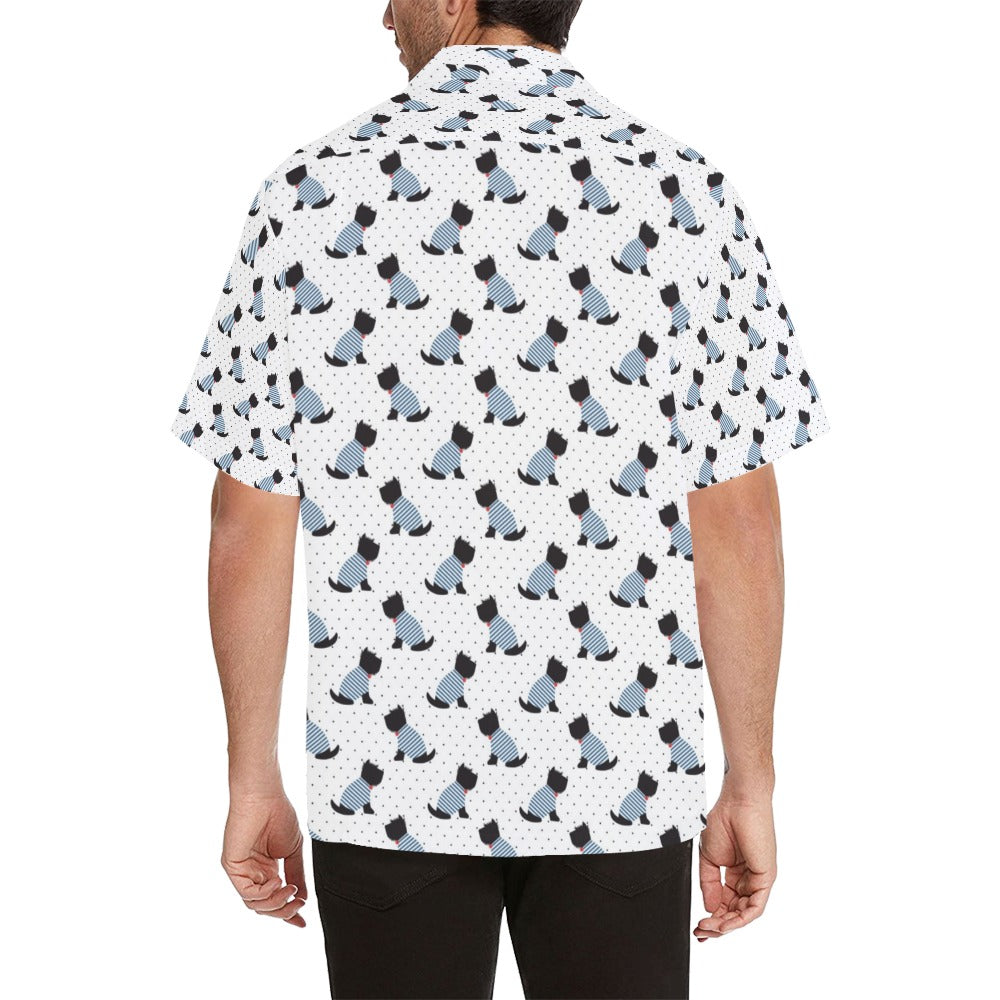 Scottish Terriers Print Design LKS3013 Men's Hawaiian Shirt