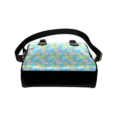 Butterfly Pattern Print Design 05 Shoulder Handbag