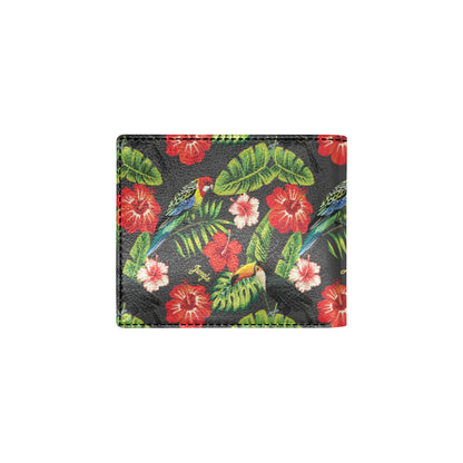 Tropical Flower Pattern Print Design TF04 Men's ID Card Wallet
