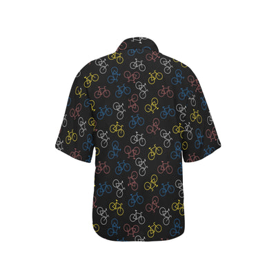 Bicycle Pattern Print Design 03 Women's Hawaiian Shirt