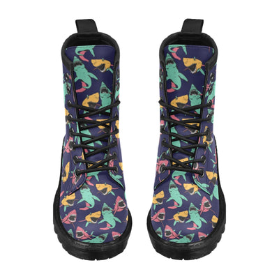 Shark Bite Pattern Women's Boots