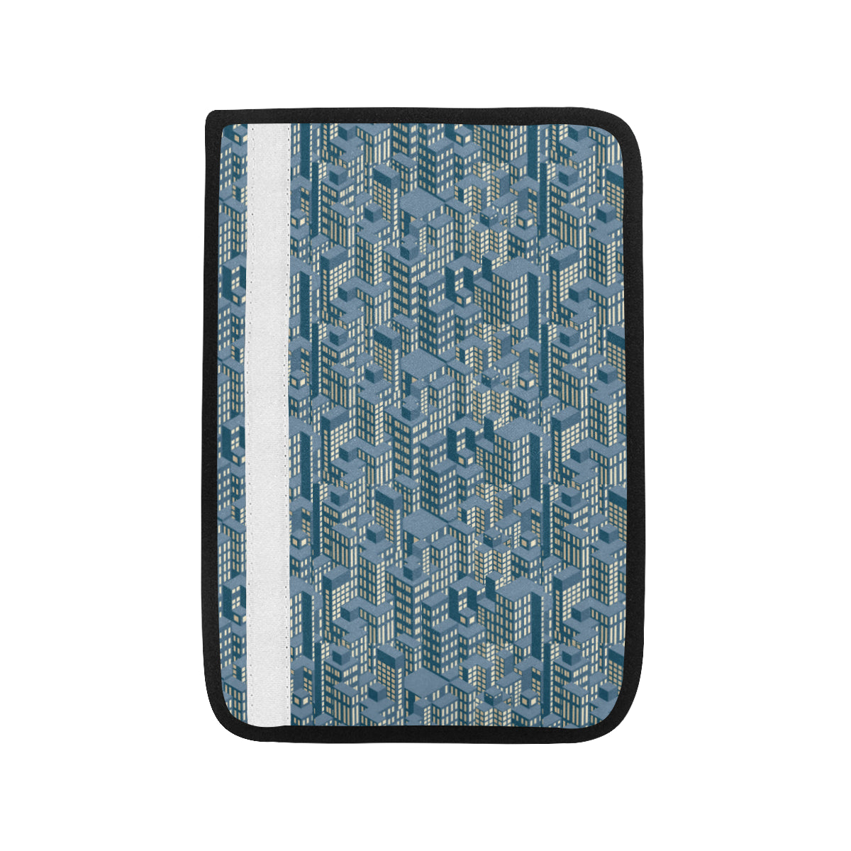 City  Pattern Print Design 01 Car Seat Belt Cover