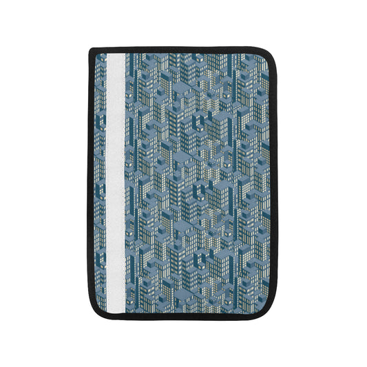 City  Pattern Print Design 01 Car Seat Belt Cover