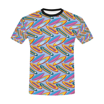 Surfboard Pattern Print Design LKS303 Men's All Over Print T-shirt