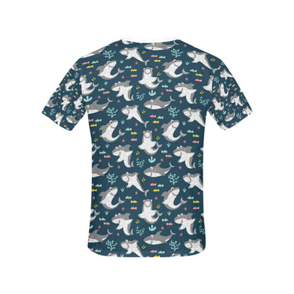 Shark Print Design LKS307 Women's  T-shirt