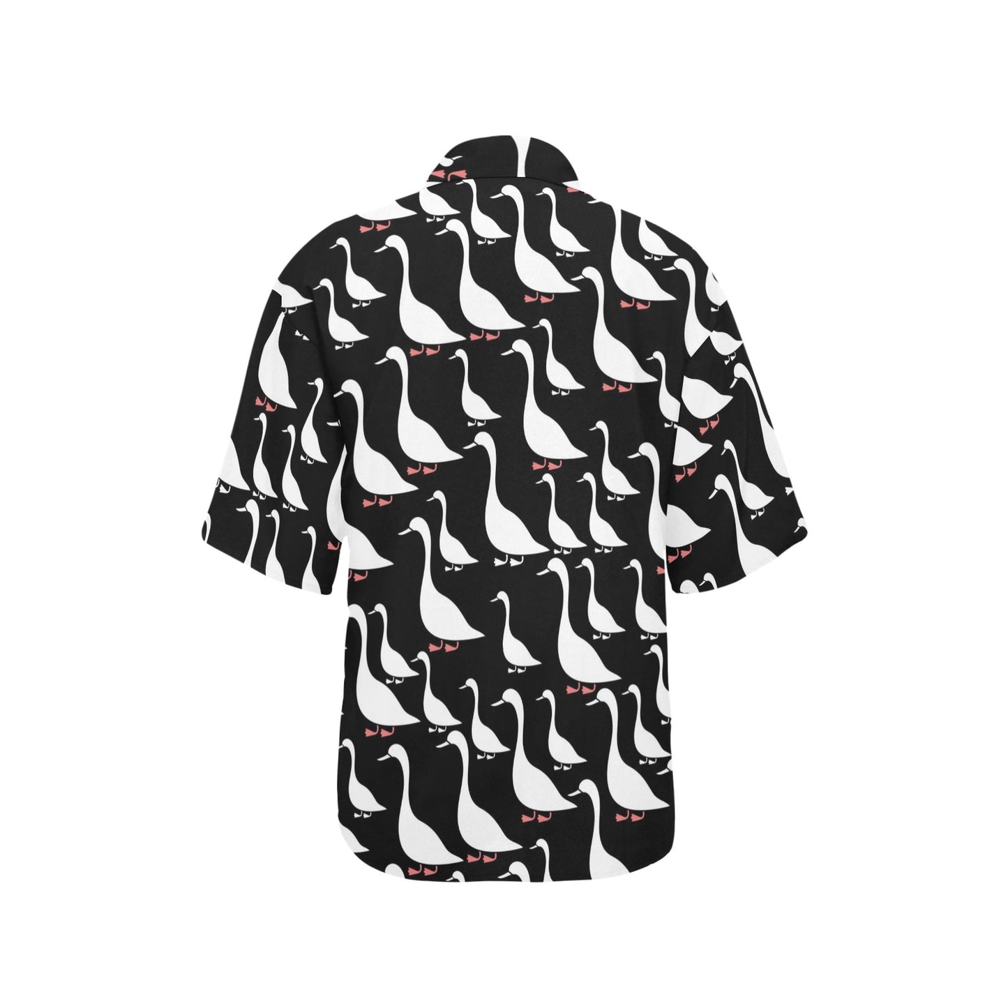 Goose Pattern Print Design 01 Women's Hawaiian Shirt