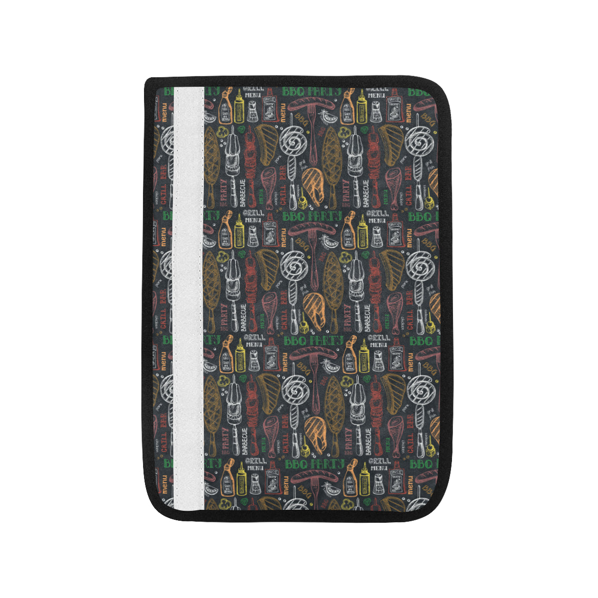 Barbecue Pattern Print Design 03 Car Seat Belt Cover