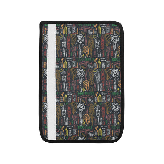 Barbecue Pattern Print Design 03 Car Seat Belt Cover