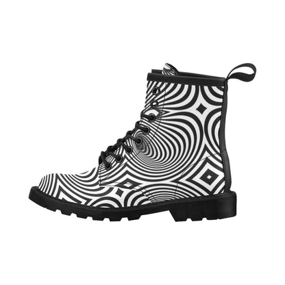 Vortex Print Design LKS303 Women's Boots