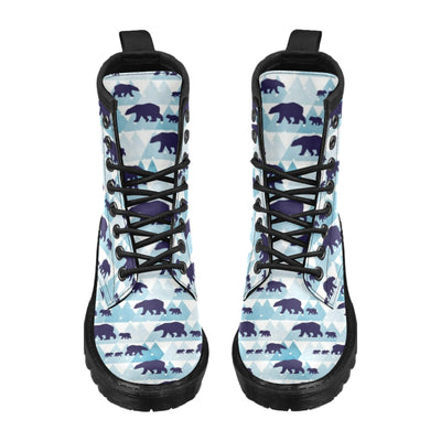 Bear Pattern Print Design BE01 Women's Boots