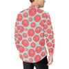 Marigold Pattern Print Design MR03 Men's Long Sleeve Shirt