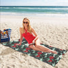 Tropical Flower Print Design LKS303 Beach Towel 32" x 71"