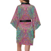 Boho Pattern Print Design 02 Women's Short Kimono