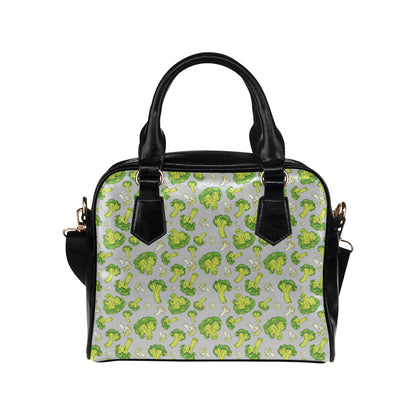 Broccoli Pattern Print Design 03 Shoulder Handbag