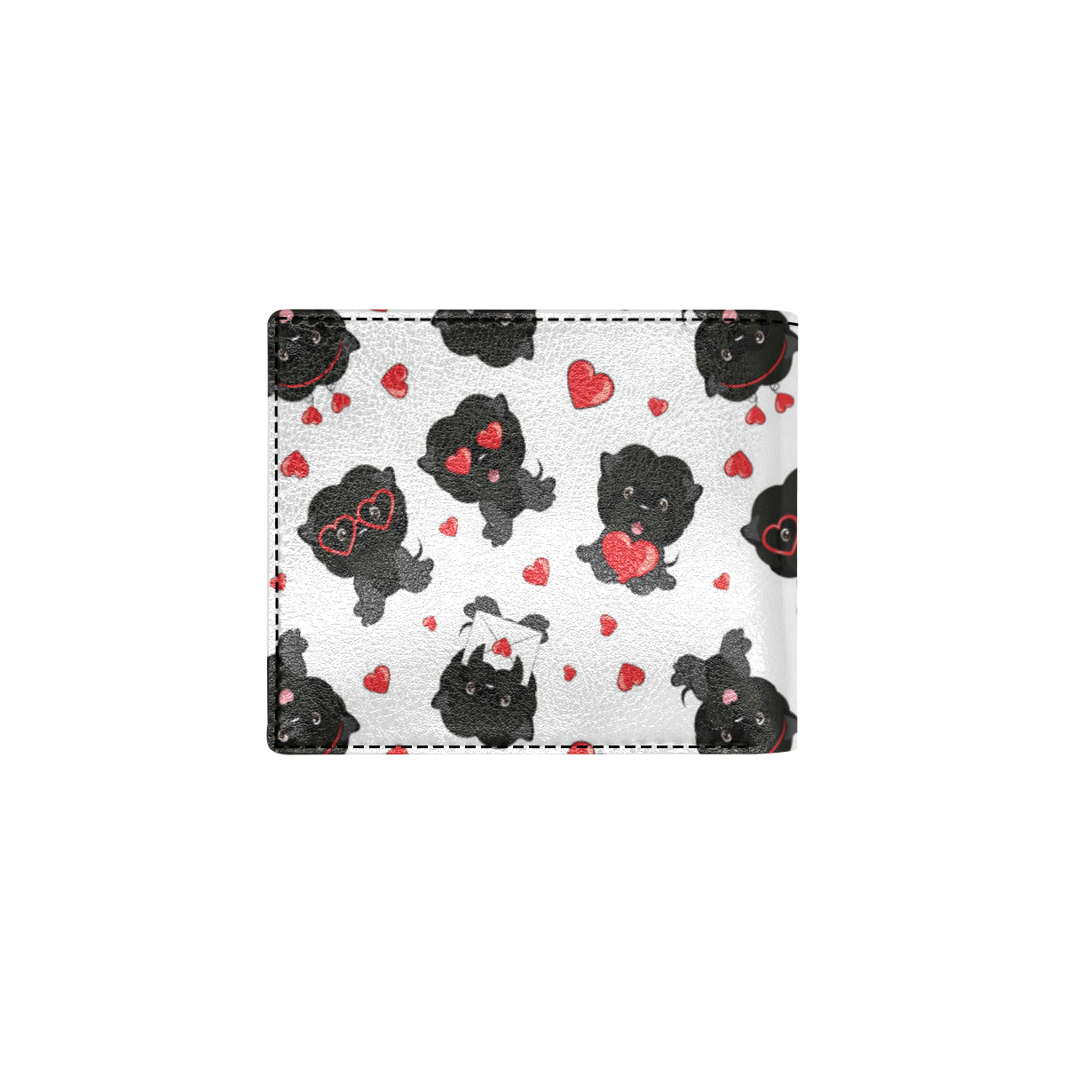Affenpinscher Pattern Print Design 01 Men's ID Card Wallet