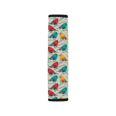 Birds Pattern Print Design 04 Car Seat Belt Cover