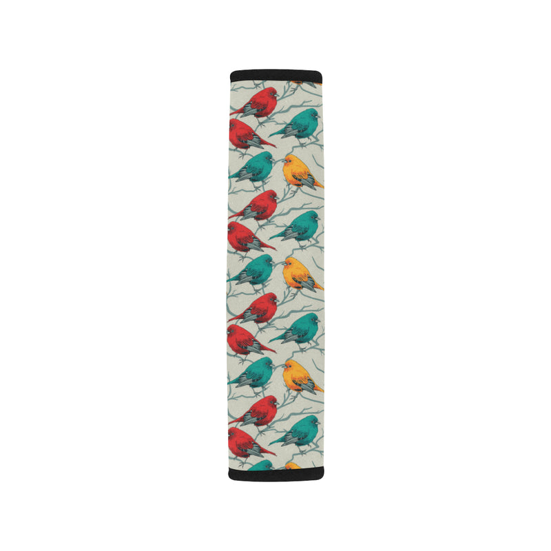 Birds Pattern Print Design 04 Car Seat Belt Cover