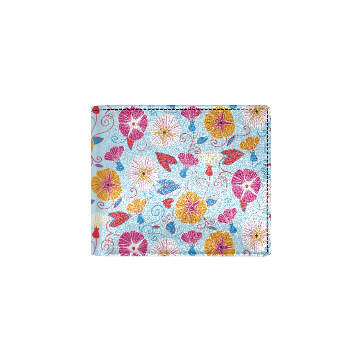 Morning Glory Pattern Print Design MG06 Men's ID Card Wallet