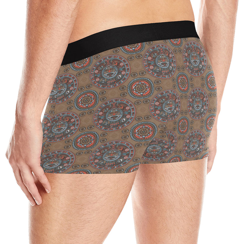 Calendar Aztec Pattern Print Design 03 Men's Boxer Briefs