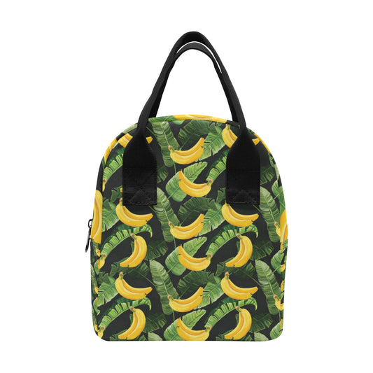 Banana Pattern Print Design BA01 Insulated Lunch Bag