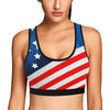 American flag Style Sports Bra