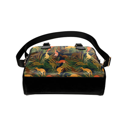 Kangaroos Pattern Print Design 07 Shoulder Handbag