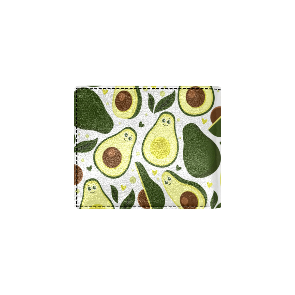 Avocado Pattern Print Design AC06 Men's ID Card Wallet